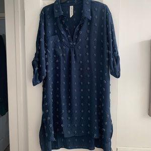 Navy Swim Cover Up XXL